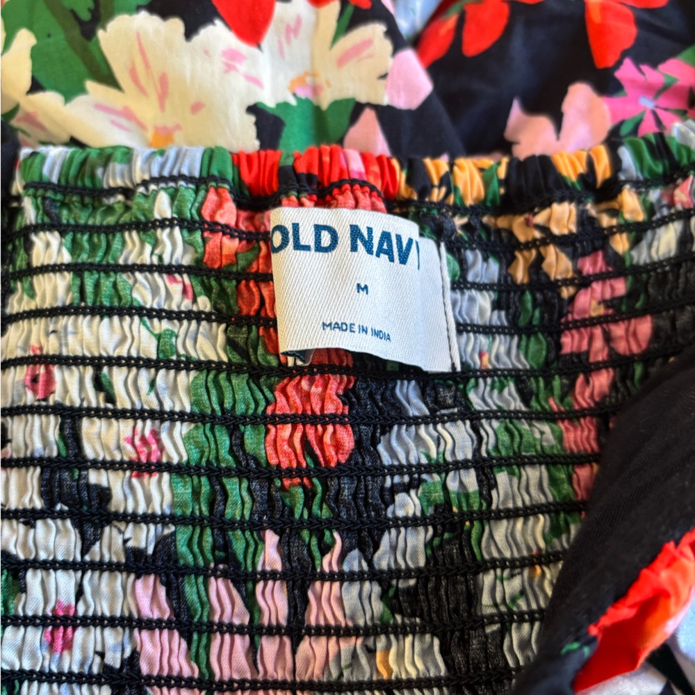 OLD NAVY Blue Floral Midi Dress - Picture 4 of 9